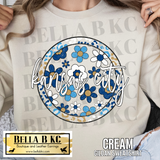 Kansas City Baseball Round Floral Tee or Sweatshirt