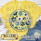 Kansas City Baseball Round Floral Tee or Sweatshirt