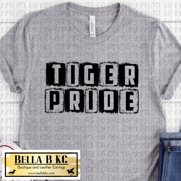 Tiger Pride - Black Print - Tee or Sweatshirt
