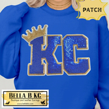 Kansas City Baseball - KC Sequin PATCH Adult Shirt Size - Multiple Shirt Options