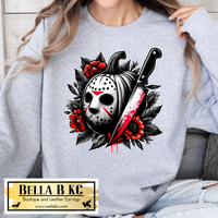 Halloween - Floral Horror Mask  - Tee or Sweatshirt