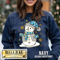 Winter - Colorful Dalmatian Snowman Tee or Sweatshirt