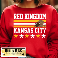 Kansas City Football Red Kingdom Tee or Sweatshirt