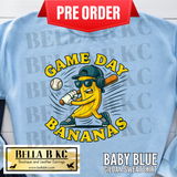 **PREORDER ONLY 1 WEEK TAT** Game Day Bananas Baseball Tee or Sweatshirt