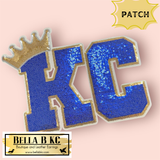 Kansas City Baseball - KC Sequin PATCH Adult Shirt Size - Multiple Shirt Options