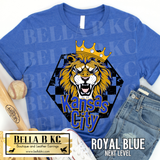Kansas City Baseball Checkered Lion Tee or Sweatshirt