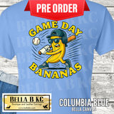**PREORDER ONLY 1 WEEK TAT** Game Day Bananas Baseball Tee or Sweatshirt