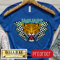 **PREORDER** Jaguars Lightning Checkered Tee or Sweatshirt