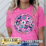 Kansas City Baseball Round Floral Tee or Sweatshirt