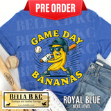 **PREORDER ONLY 1 WEEK TAT** Game Day Bananas Baseball Tee or Sweatshirt