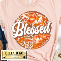 Fall - Blessed Fall Leopard Round Tee or Sweatshirt