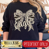 **PREORDER ONLY** Eagles Camo Coquette Bow - Tee or Sweatshirt - 1 Week Turn Around from Date of Order