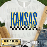 Kansas City Baseball Checkered Tee or Sweatshirt