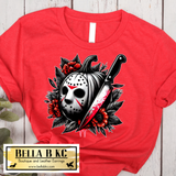 Halloween - Floral Horror Mask  - Tee or Sweatshirt