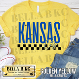 Kansas City Baseball Checkered Tee or Sweatshirt
