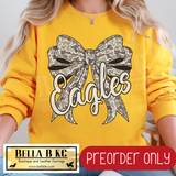 **PREORDER ONLY** Eagles Camo Coquette Bow - Tee or Sweatshirt - 1 Week Turn Around from Date of Order
