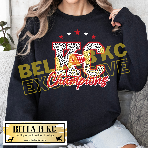 BBKC EXCLUSIVE Kansas City Football Champs LVIII Tee or Sweatshirt