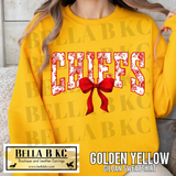 Kingdom - KC Football Red Toile with Bow Tee or Sweatshirt