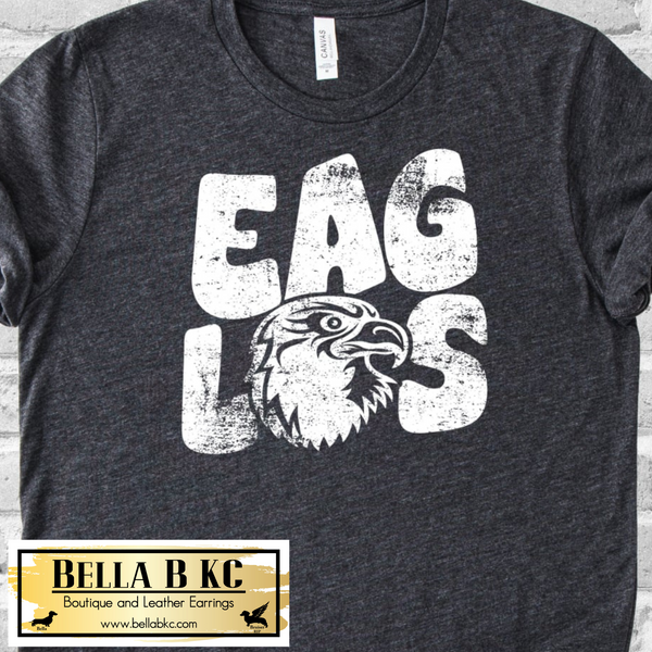 Eagles Bold Grunge - Black Print - Tee or Sweatshirt