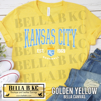 Kansas City Baseball Est 1969 Tee or Sweatshirt