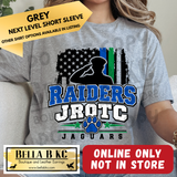 **PREORDER ONLY** Jaguars JROTC Raiders Flag & Cadet - Tee or Sweatshirt - 1 Week Turn Around from Date of Order