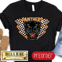 **PREORDER** YOUTH Panthers Lightning Checkered Tee or Sweatshirt