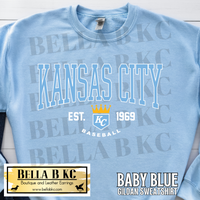 Kansas City Baseball Est 1969 Tee or Sweatshirt