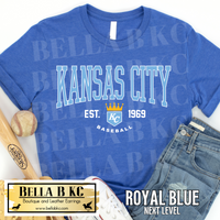 Kansas City Baseball Est 1969 Tee or Sweatshirt
