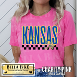 Kansas City Baseball Checkered Tee or Sweatshirt