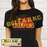 Kansas City Football Champs Confetti Tee or Sweatshirt