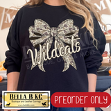**PREORDER ONLY** Wildcats Camo Coquette Bow - Tee or Sweatshirt - 1 Week Turn Around from Date of Order