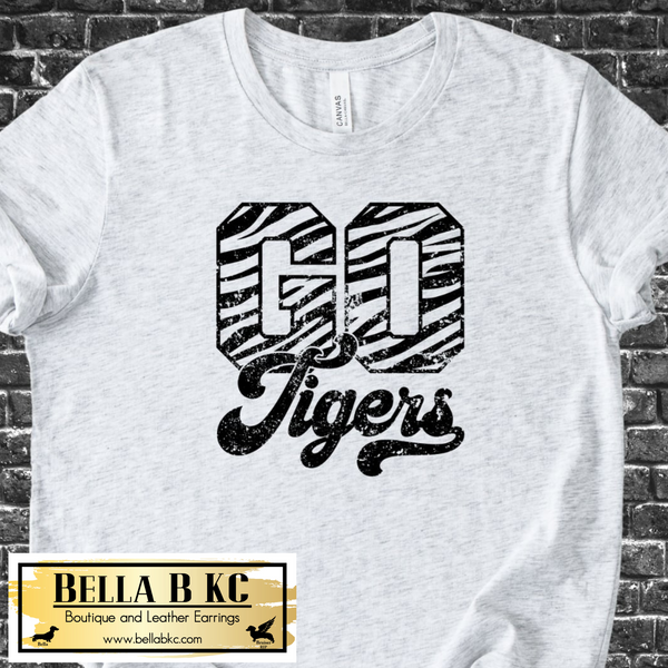 Tigers Go Tigers - Black Print - Tee or Sweatshirt