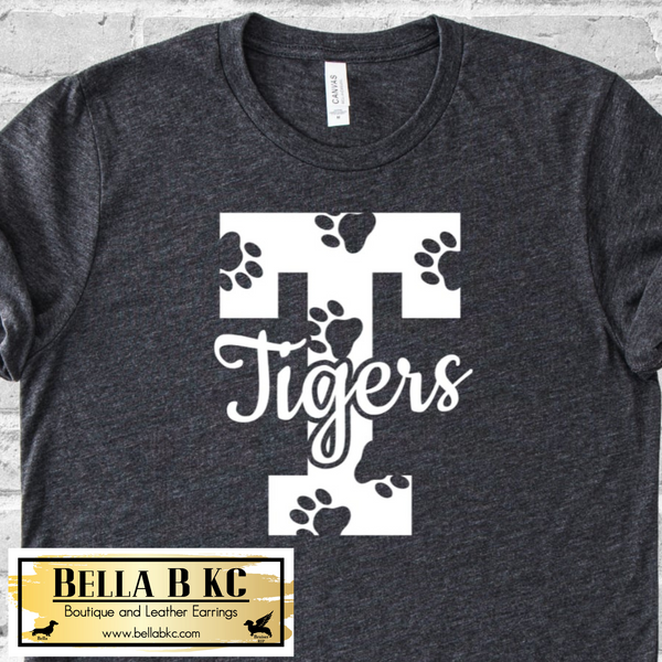 Tigers T - White Print - Tee or Sweatshirt