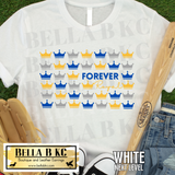 Kansas City Baseball Forever Crowns Tee or Sweatshirt