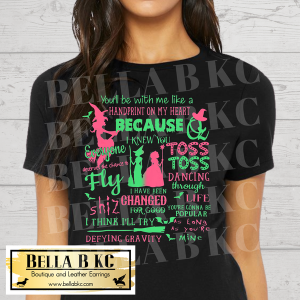 Witch Pink Green Tee or Sweatshirt