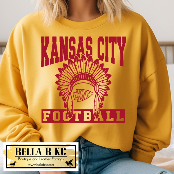 BellaBKC KC Red Heart - Kansas City Shirt, Kansas City Football Shirt, Retro, Kansas City Gift for Men and Women