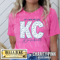 Kansas City Baseball Just a NURSE who Loves KC Baseball Tee or Sweatshirt