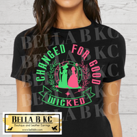 Witch Changed for Good Pink Green Tee or Sweatshirt