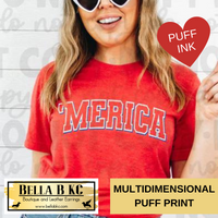 Patriotic - PUFF Merica Red Tee