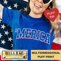 Patriotic - PUFF Merica Blue Tee