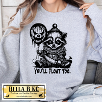 Halloween - Creepy Clown Racoon - Tee or Sweatshirt