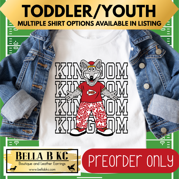 **PREORDER ONLY** TODDLER/YOUTH - KINGDOM - Kingdom Wolf Tee or Sweatshirt - Up to 1 Week Turn Around Time