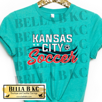 Kansas City KC Current Soccer on Sea Green/Teal Tee