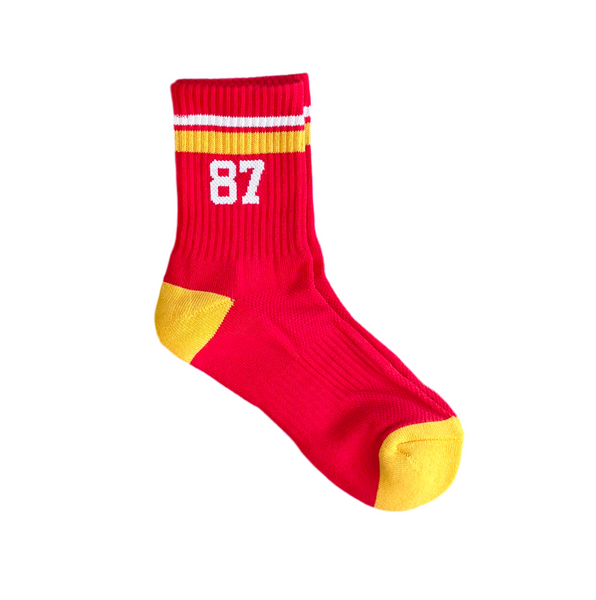 Kansas City Socks - Red with 87