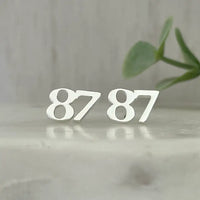 87 Silver Mini Size Stud Earrings