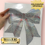 Baseball Bow - Metallic Holographic Spangle Tee or Sweatshirt