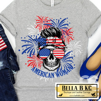 Patriotic - American Woman Fireworks Tee