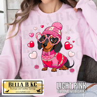 Valentine - Dachshund Hearts Tee or Sweatshirt