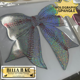 Baseball Bow - Metallic Holographic Spangle Tee or Sweatshirt