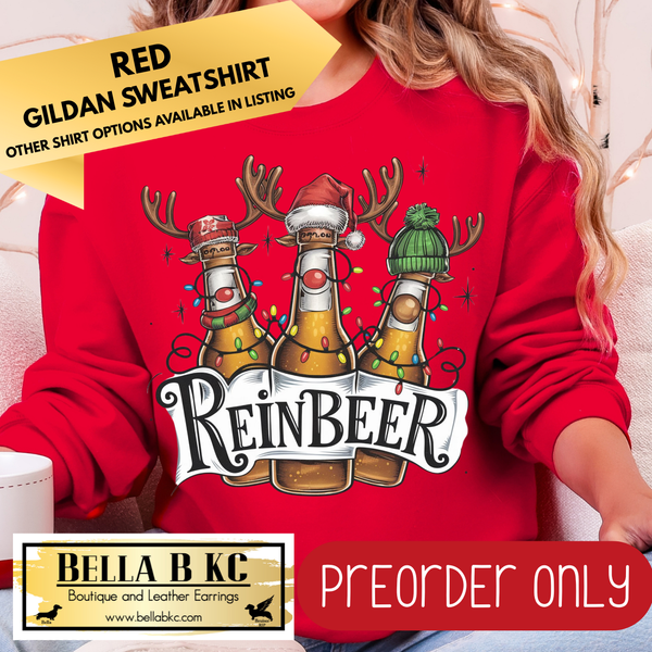 **PREORDER ONLY** Christmas - ReinBeer - Multiple Shirt Options - 1 week turnaround time